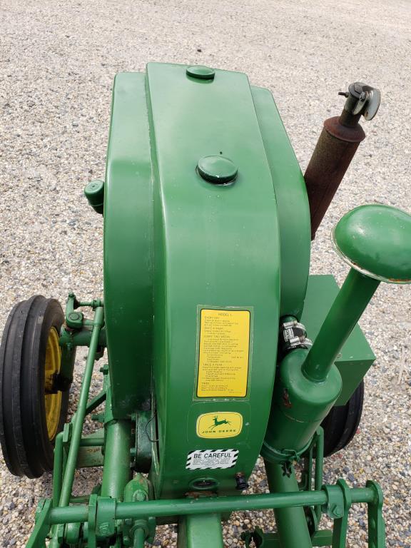 Late 1940's John Deere Mdl "L" Tractor Features headlight, Electric Start, Has a full set of