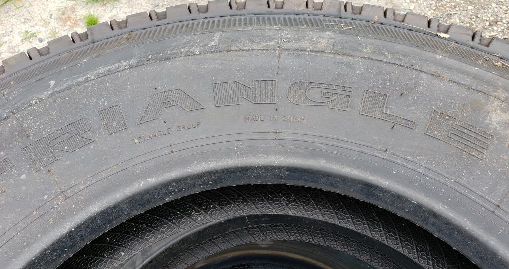 4 New Triangle 11R 24.5 Radial Unmounted Truck tires. Marked 149/146M120 PSI. Standard 8.25" Rim.