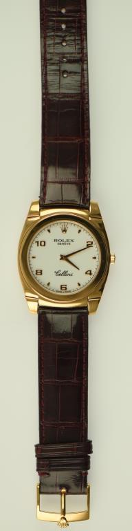 Lot #8 - 18K Rose Gold Men’s Rolex Cellini Cestello style wrist watch with Manual Movement. 18K