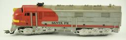 Lot #1 - Marx Sante Fe Model 1095 “O” gauge engine and Dummy A car