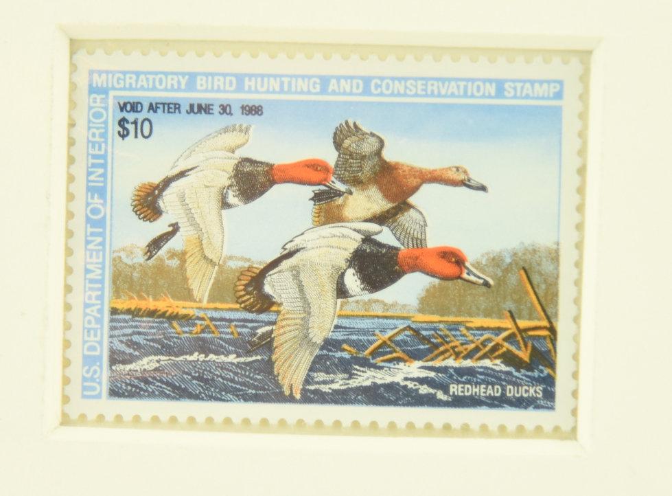 Lot #305 - 1982-83 Federal Duck Stamp print by David Maass and 1987-88 Federal Duck Stamp Print