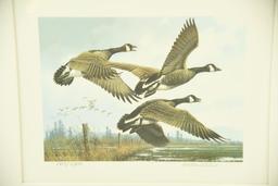 Lot #307 - 1984 First of State Oregon Wildfowl Stamp Print, First of State 1985 Wyoming Stamp