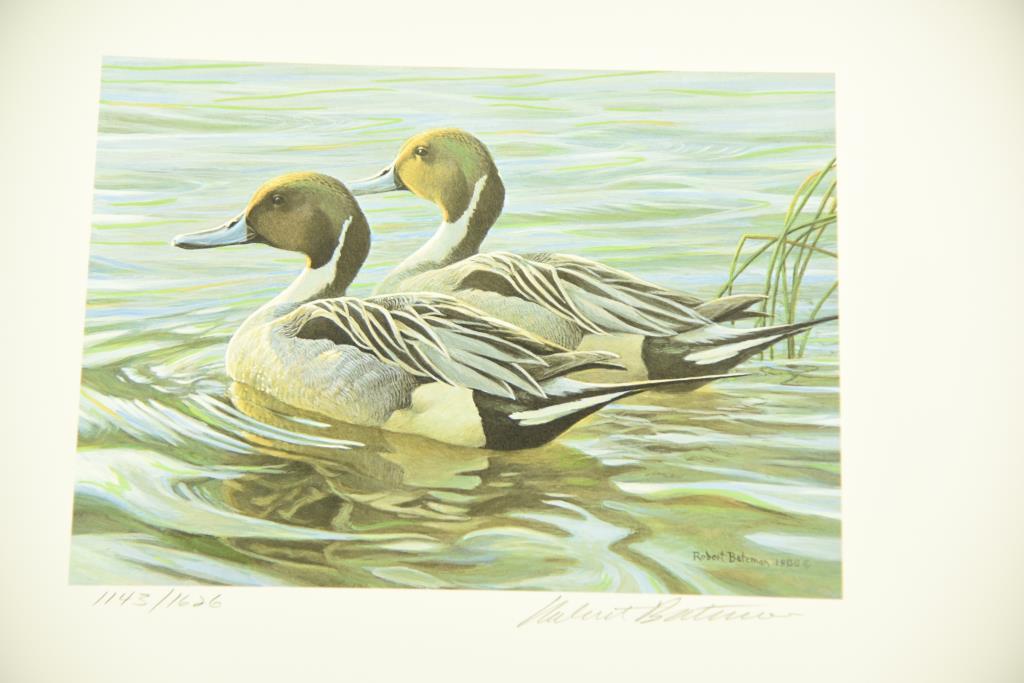 Lot #314 - 1988 Washington State Waterfowl Stamp print by Robert Bateman, 1988 Canada Waterfowl