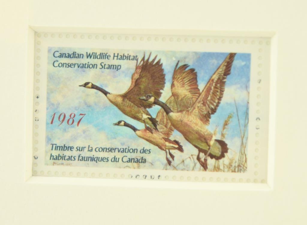 Lot #316 - (3) 1987 Canada Wildlife Habitat stamp prints