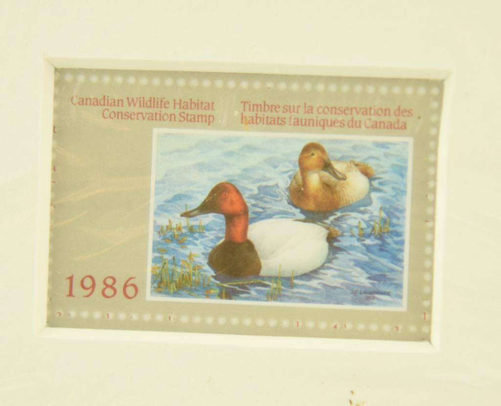 Lot #317 - (3) 1986 Canada Wildlife Habitat stamp prints