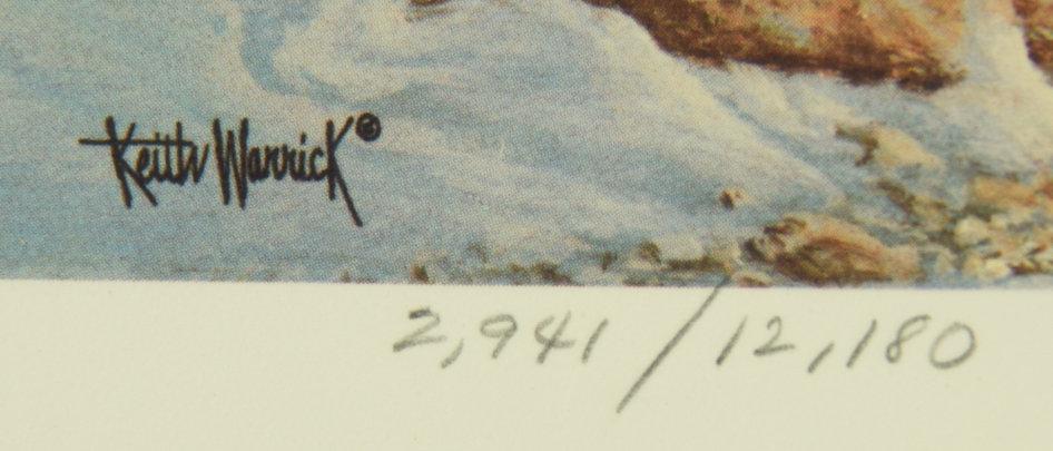 Lot #319 - 1986 Washington Stamp print, 1985 Alaska Waterfowl Conservation Stamp and Print