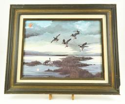 Lot #329 - (3) Framed prints of Geese and Mallards by A.J. Rudisill