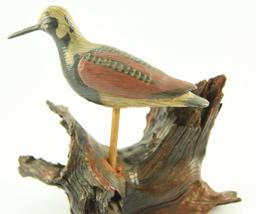 Lot #337 - Carved plover initialed GS on underside (from the Mort Kramer Collection)