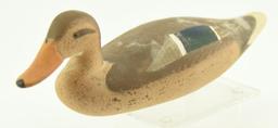 Lot #340 - Pair of Jim Pierce 1976 1/3 size carved Mallards drake and hen signed and dated on