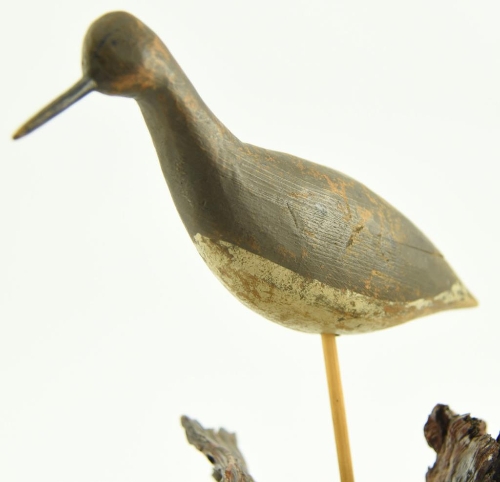 Lot #356 - Primitive Plover stamped the Barb Johnson Collection (from the Mort Kramer Collection)