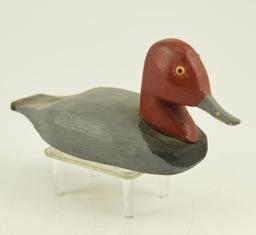 Lot #792 - Unsigned Bufflehead Decoy with raised feathers & glass eyes, 1/3 size unsigned