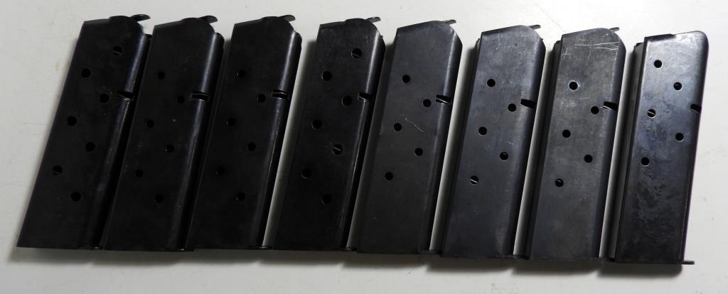 Lot #814 - (8) 7 Round .45 ACP magazines for 1911 pistol