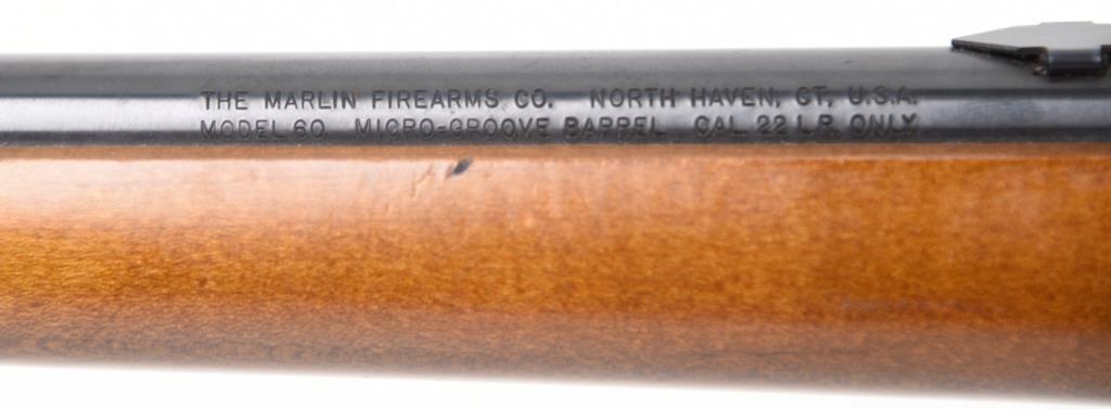 Lot #1606 - Marlin Firearms Co 60 Bolt Action Rifle SN# 08316204 .22 LR