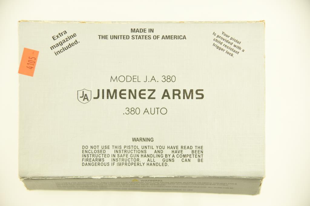 Lot #1668 - Jimenez Arms JA 380 Semi Auto Pistol SN# 206608 .380 ACP