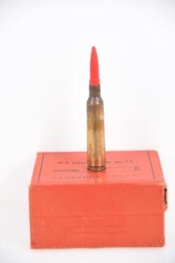 Lot #1673b - Swedish Mauser M96 screw on practice round firing device and approx 60  rds of