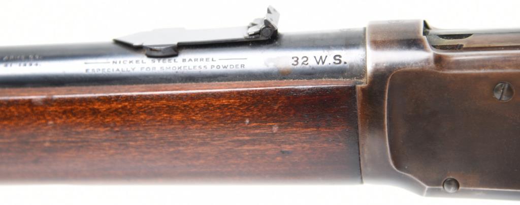 Lot #1679 - Winchester Reapeating Arms Co 1894 Saddle Ring Carbine LA Rifle SN# 517536 .32 WS