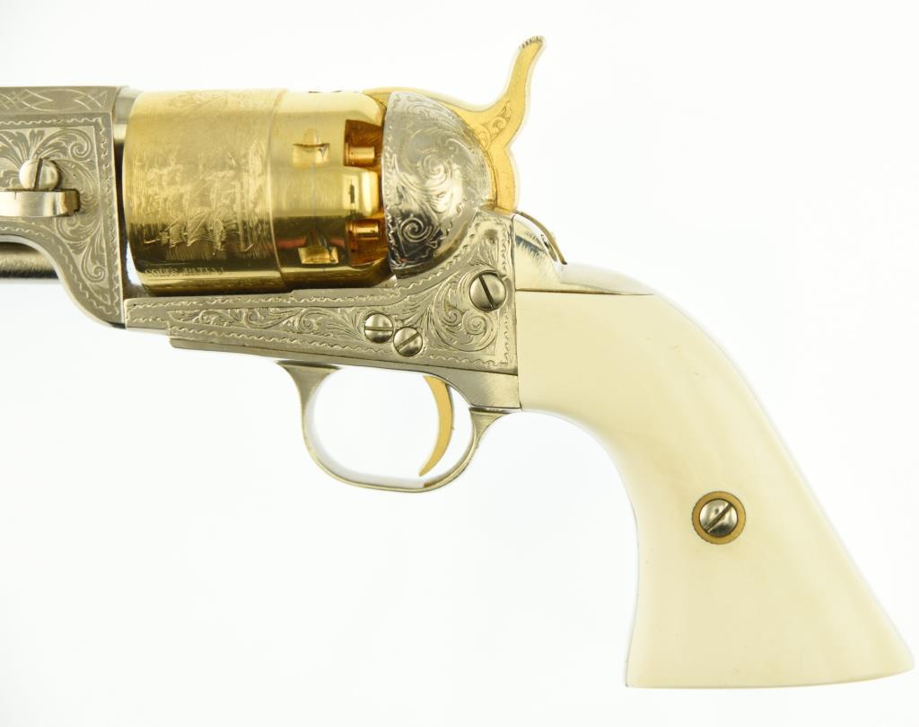 Lot #1715 - F. LLI Pieta (Italy) 1851 Navy BP Revolver - D Black Powder Revolver SN# 001436 .44 Cal
