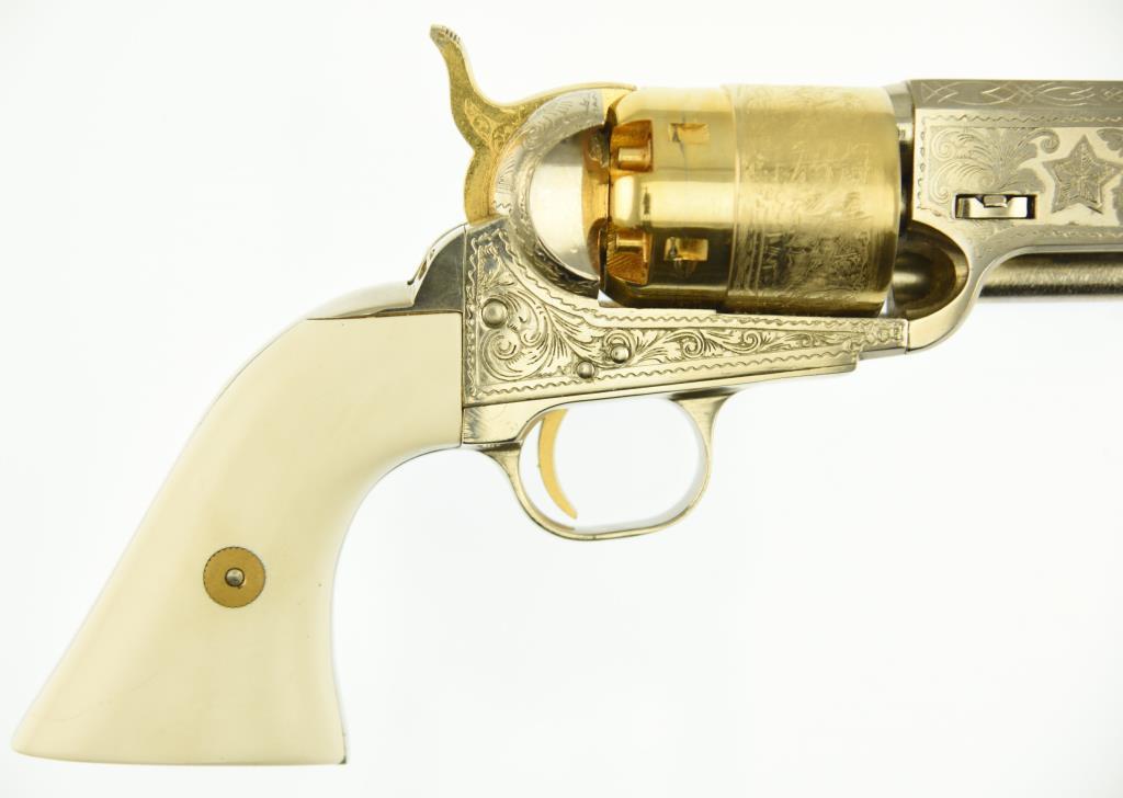 Lot #1715 - F. LLI Pieta (Italy) 1851 Navy BP Revolver - D Black Powder Revolver SN# 001436 .44 Cal