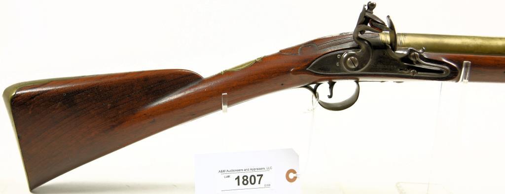 Lot #1807 - Middleton - English Flintlock Blunderbuss Black Powder Rifle SN# NSN 