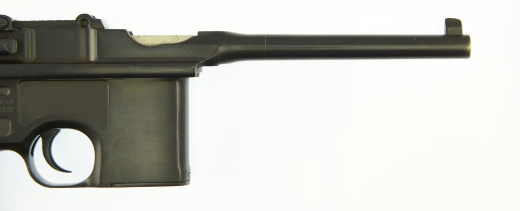 Lot #1815 - Waffen Fabrik Mauser 1896 Broom Handle Semi Auto Pistol SN# 338558 7.63 MM