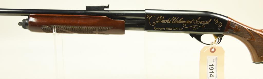 Lot #1914 - Remington Arms Co 870LW Ducks Unlimited 198 Pump Action Shotgun SN# 1445 DU82 20 GA