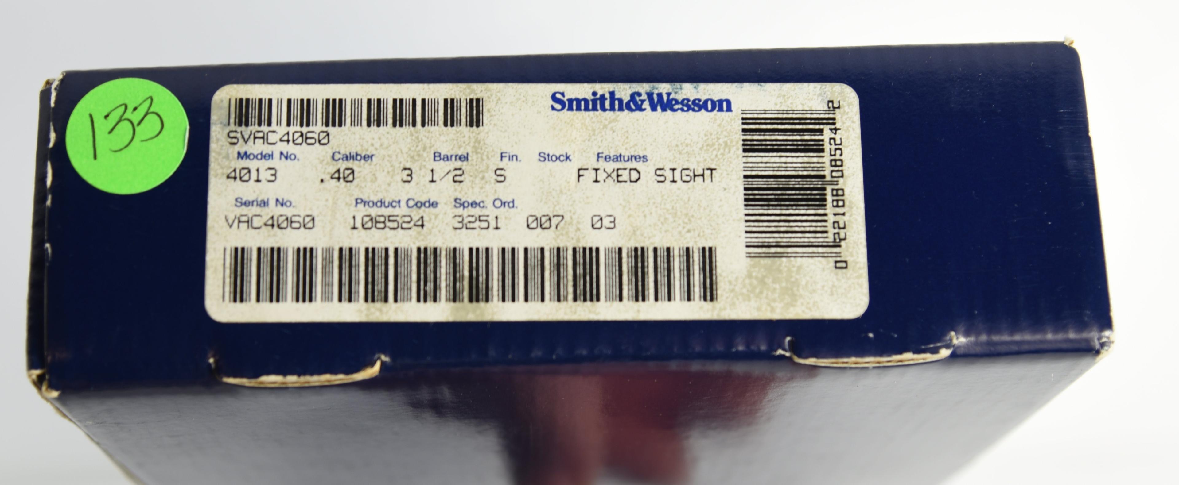 Lot #1888 - Smith & Wesson 4013 Semi Auto Pistol SN# SVAC4060 .40 S&W
