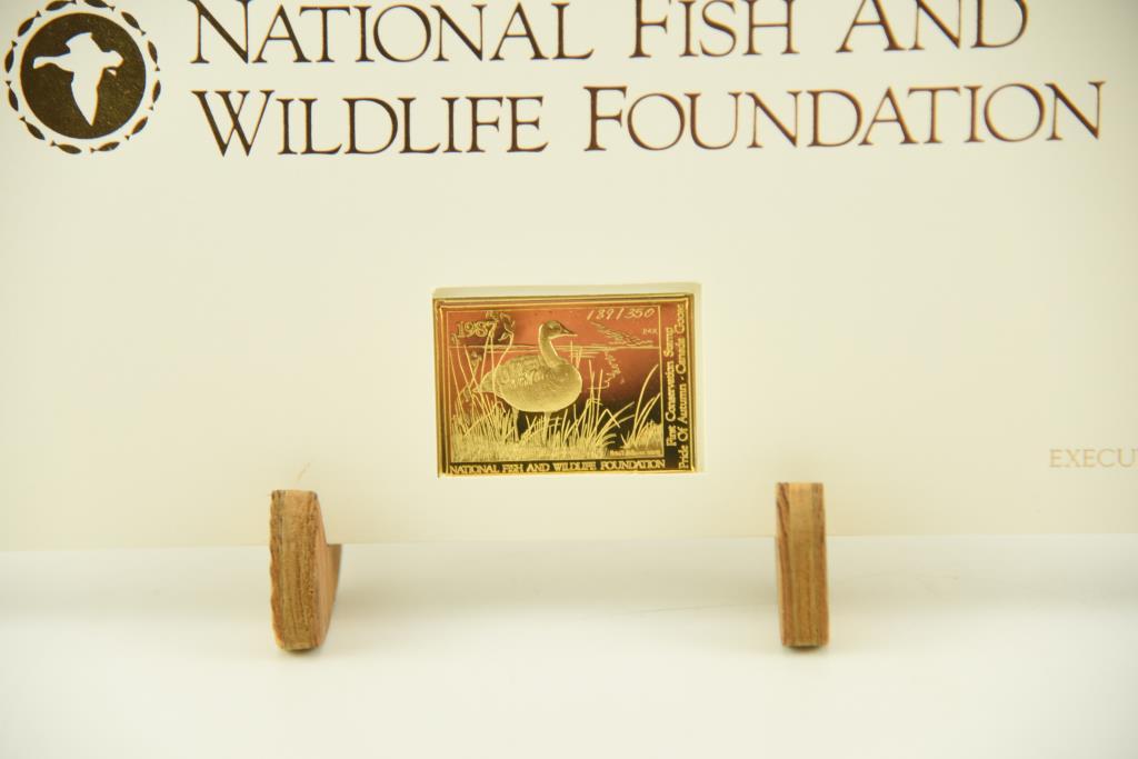 Lot # 4573 - 1987 Robert Bateman Executive Edition National Fish and Wildlife stamp print with
