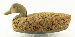 Lot # 4590 - Wildfowler Decoy Co. cork body black duck/mallard hen (no paint on body)