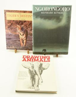 Lot # 4058 - (3) Wildlife art related books to include “Drawing Animals” by Norman Adams & Joe
