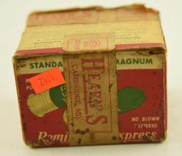 (2) Vintage 20 gauge shotgun shell boxes with approximately 14 shotgun shells