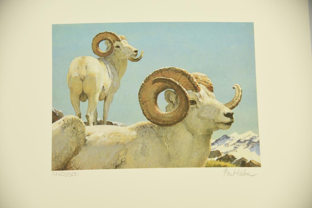 Lot #3 - (3) 1981 Foundation for North America Wild Sheep Conservation Stamp Prints of Dall Rams