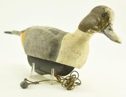 Lot #322 - Pair of 1992 Mike Savage Pintails Hen and drake both signed on underside with wooden