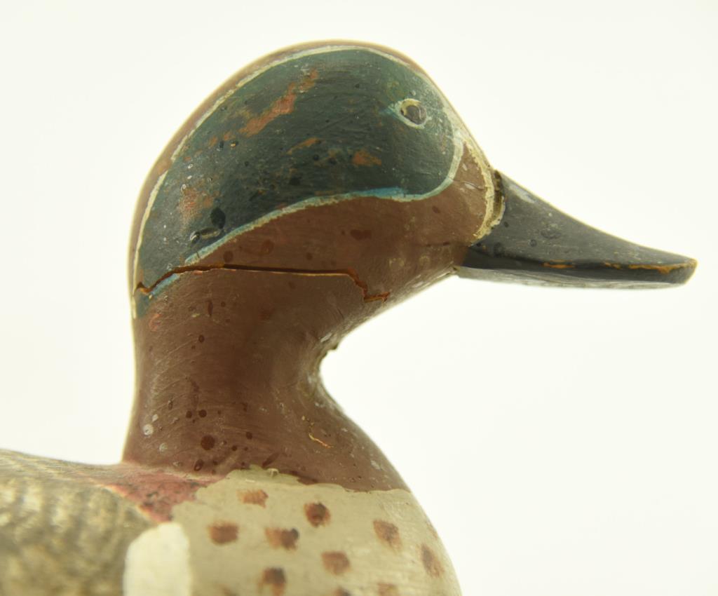 Lot #328 - Paul Gibson, Havre de Grace, MD Green Wing-Teal Drake original paint A27 CPH019