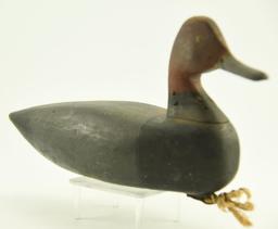 Lot #331 - Eastern Shore of VA Redhead drake decoy in original paint with slight gunning wear