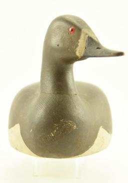 Lot #334 - Crisfield Style Bluebill hen decoy unsigned original paint