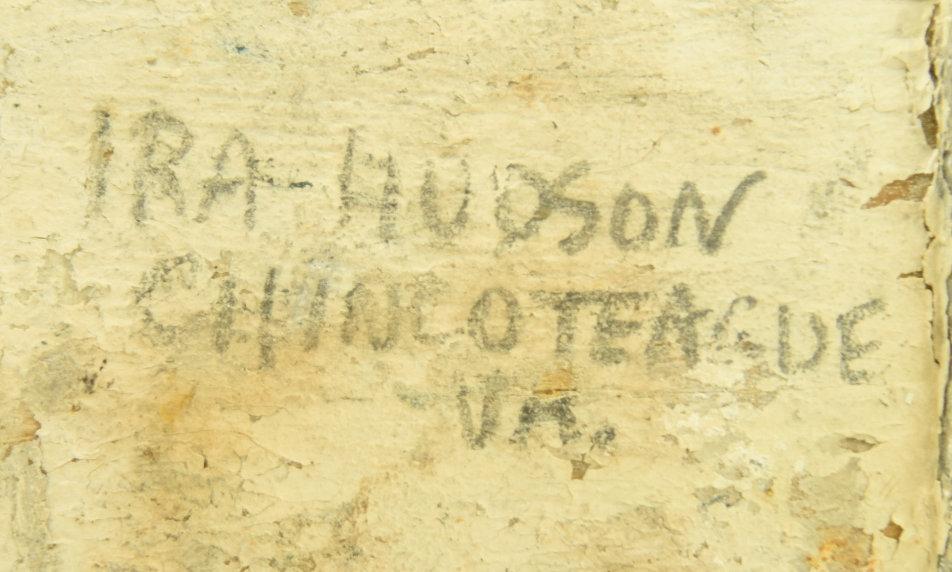 Lot #335 - Ira Hudson Chincoteague, VA Brant Decoy signed in pencil on underside and branded