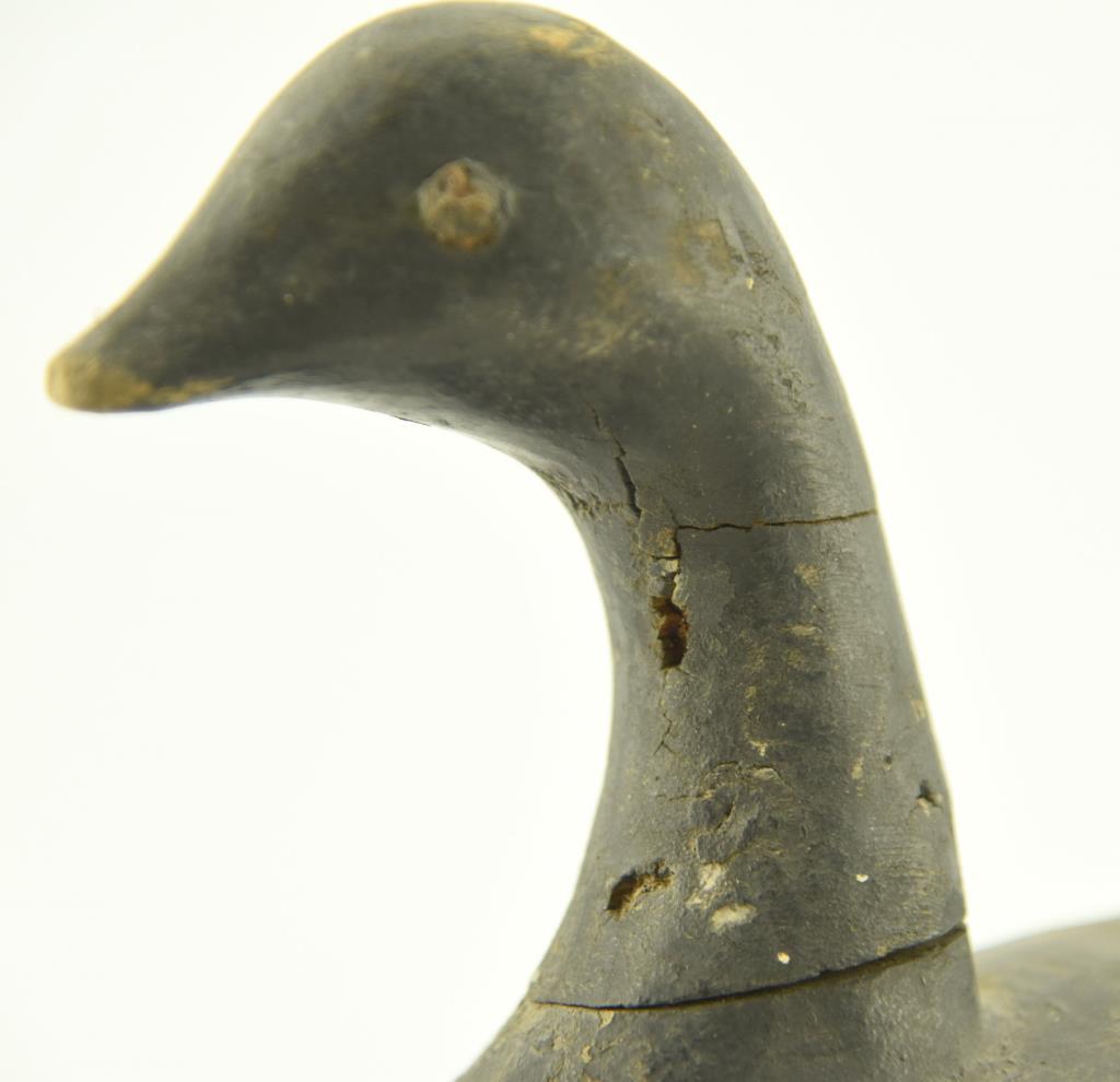 Lot #335 - Ira Hudson Chincoteague, VA Brant Decoy signed in pencil on underside and branded