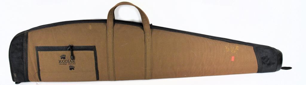 Lot #24A - (5) Softsided gun cases by Gun Mate and Allen, and (1) Plastic Rifle hardcase by Gun