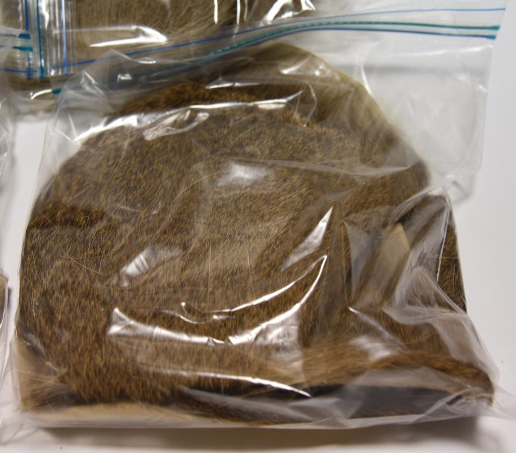 Lot #36 - Large Qty of buck tails packaged in plastic bags