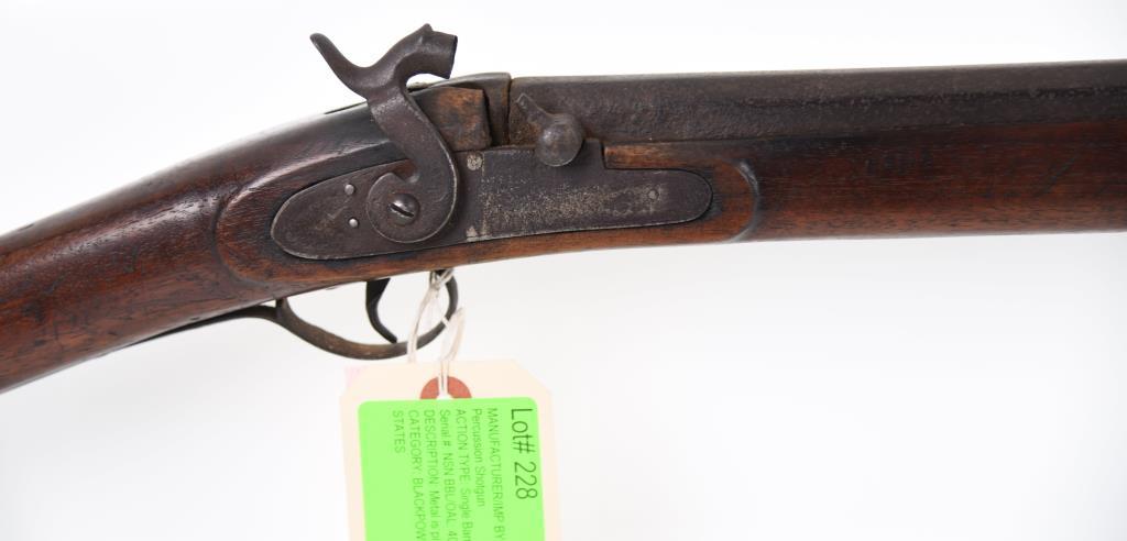 MANUFACTURER/IMP BY: Truitt Brothers & Co, MODEL: Percussion Shotgun, ACTION TYPE: Single Barrel