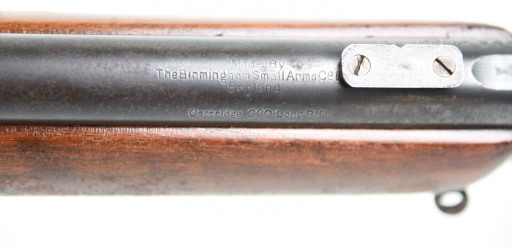 MANUFACTURER/IMP BY: Birmingham Small Arms, MODEL: Mdl 12/15, ACTION TYPE: Single Shot Breech