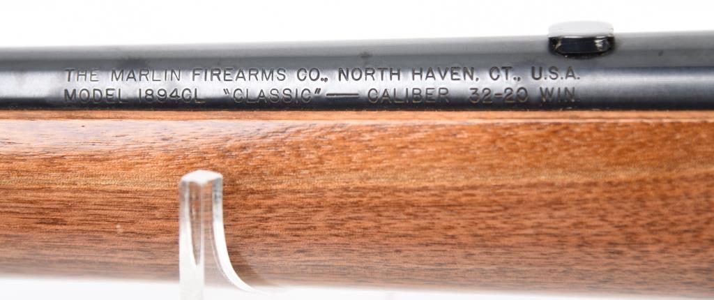 MANUFACTURER/IMP BY: Marlin Firearms Co, MODEL: 1894CL Classic, ACTION TYPE: Lever Action Rifle