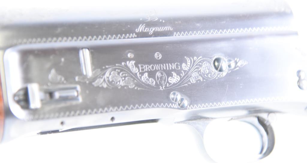 MANUFACTURER/IMP BY: Browning Arms Co, MODEL: A5 Mangum (Belgium), ACTION TYPE: Semi Auto Shotgun,