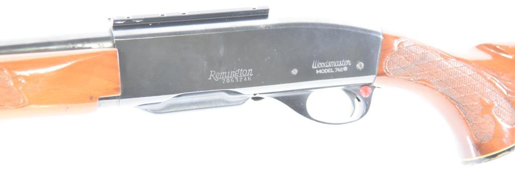 MANUFACTURER/IMP BY: Remington Arms Co, MODEL: 742 Woodsmaster, ACTION TYPE: Semi Auto Rifle,