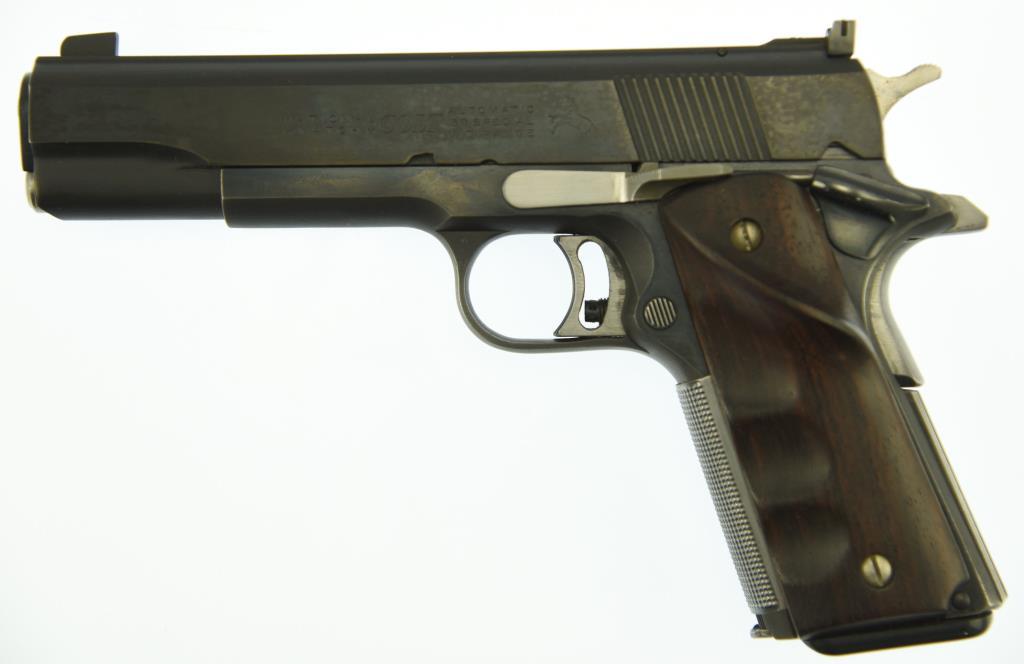 MANUFACTURER/IMP BY: COLT'S P.T.F.A. MFG CO, MODEL: 1911 NATIONAL MATCH .38 S, ACTION TYPE: Semi