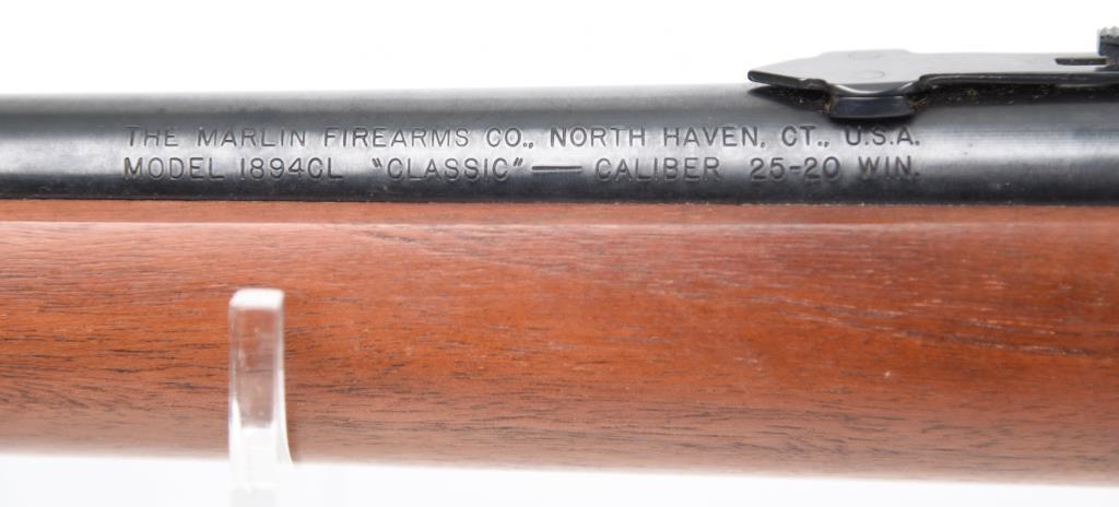 MANUFACTURER/IMP BY: Marlin Firearms Co, MODEL: 1894CL Classic, ACTION TYPE: Lever Action Rifle,