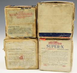 (4) Vintage shotshell boxes: Peters Victor Paper