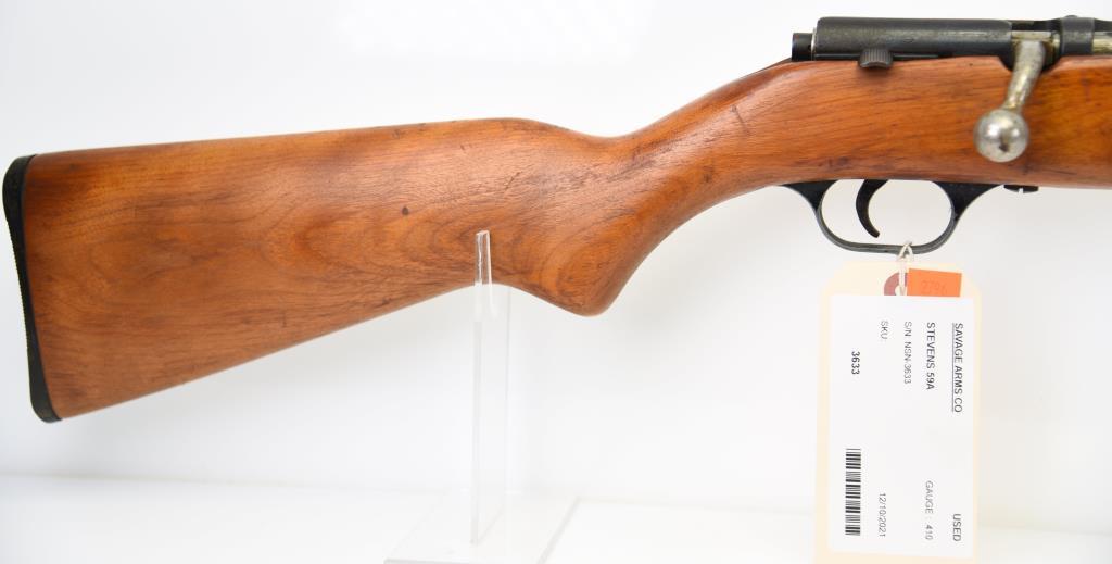 SAVAGE ARMS CO STEVENS 59A Bolt Action Shotgun .410 GA SHOTGUN