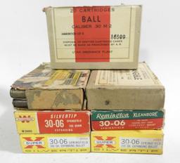 Lot #2135 - (7) boxes of .30-06 Springfield rifle rounds (approx. 140 rounds total)