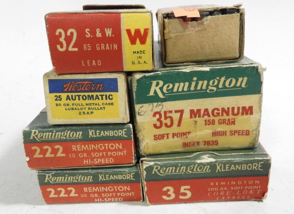 Lot #2138 - Qty of miscellaneous reloaded ammo .222 Remington, .35 Remington, (2) boxes of